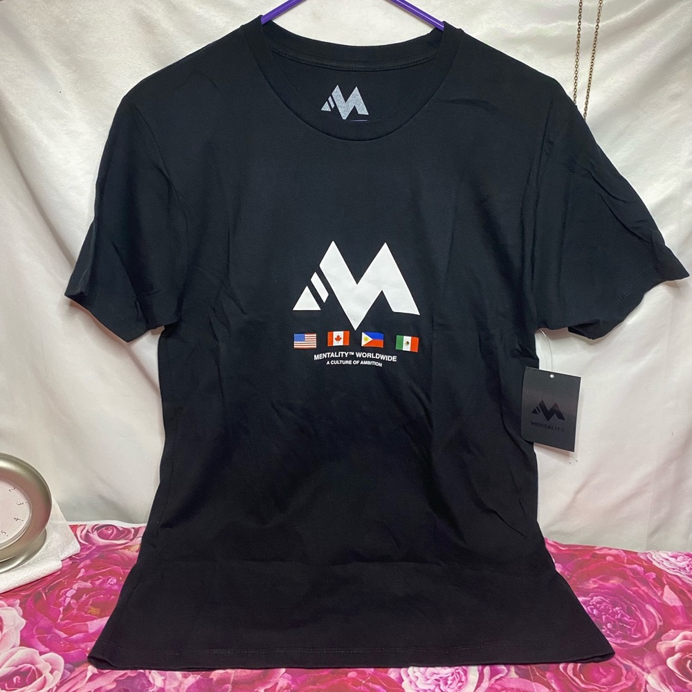Mens mentality flag workout shirt